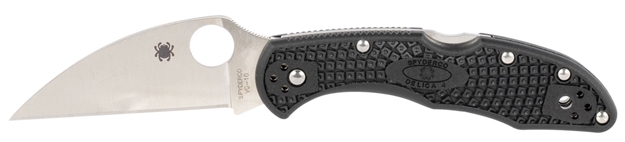 Picture of  Spyderco C11fpwcbk Delica 4 Lightweight 2.87" Folding Wharncliffe Plain Vg-10 SS Blade Black  Textured Frn Handle Includes Pocket Clip