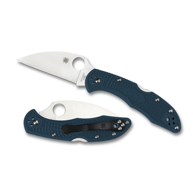 Picture of Spyderco Delica 4 Lightweight Blue Wharncliffe K390