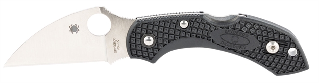 Picture of  Spyderco C28fpwcbk2 Dragonfly 2 Lightweight 2.28" Folding Wharncliffe Plain Vg-10 SS Blade Black Bi-Directional Texturing Frn Handle Includes Pocket Clip