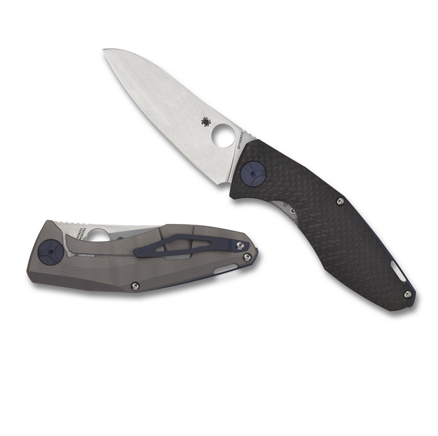 Picture of Spyderco Drunken Folder 3.5 IN Plain Carbon Fiber-Titanium