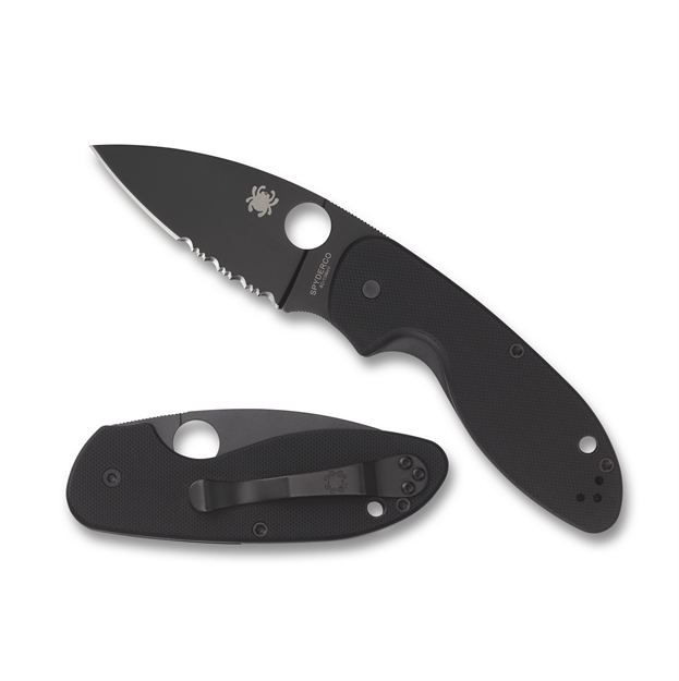 Picture of Spyderco Efficient Folder 2.98 IN Black Combo G-10 Handle