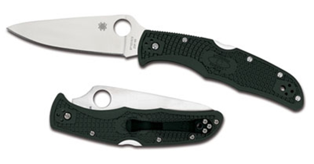Picture of Spyderco Endura 4 Folder 3.75 IN Zdp-189 Plain Green Frn