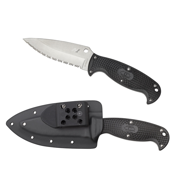 Picture of Spyderco Jumpmaster 4.49 IN Serrated Black Frn Handle