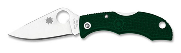 Picture of Spyderco Ladybug3 Folder 1.94In Plain British Green Frn Hndl