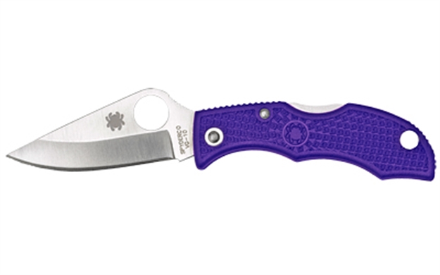 Picture of Spyderco Ladybug3 Purple Frn Plain LPRP3
