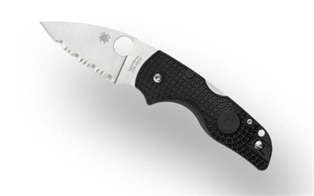 Picture of Spyderco Lil Native LW Blk/Slv Srtd C230SBK 716104018529
