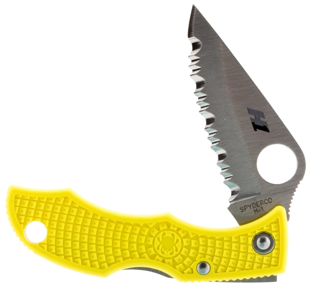 Picture of Spyderco Lyls3 Ladybug 3 Folder 1.938" H-1 Steel Fiberglass Reinforced Nylon Yellow