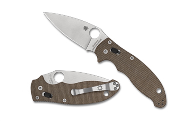 Picture of Spyderco Manix 2 Brn Canvas Cpm C101MPCW2 716104018499