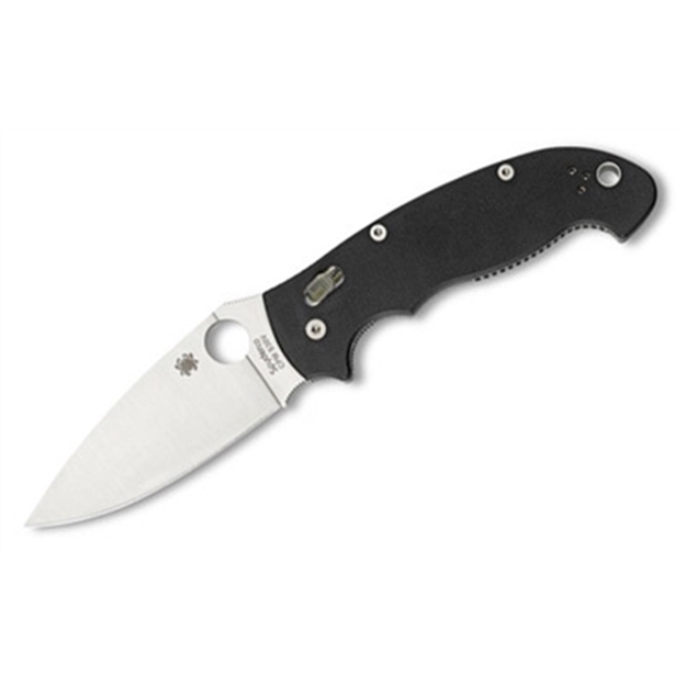 Picture of  Spyderco C95gp2 Manix 2  XL 3.85" Folding Plain Satin Cpm S30v SS Blade/Black Textured G10 Handle Includes Pocket Clip 716104008353