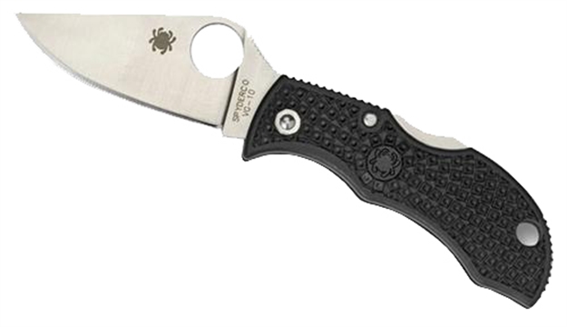 Picture of Spyderco Mbks Manbug Folder 2" Vg-10 Flat Ground Serrated Frn Black