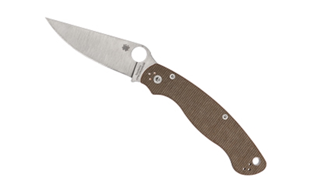 Picture of Spyderco Military 2 Cpm Brn Canvas C36MPCW2