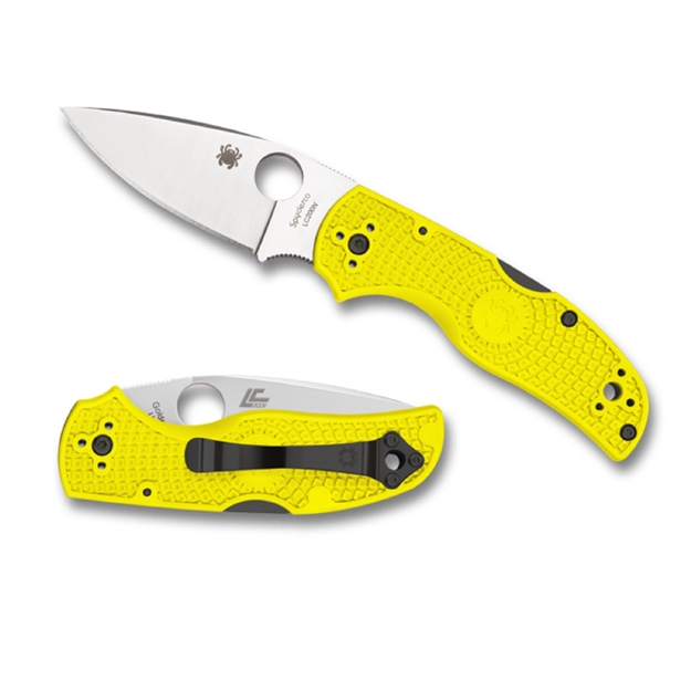 Picture of Spyderco Native 5 Folder 3.0 IN Plain Yellow Frn Handle
