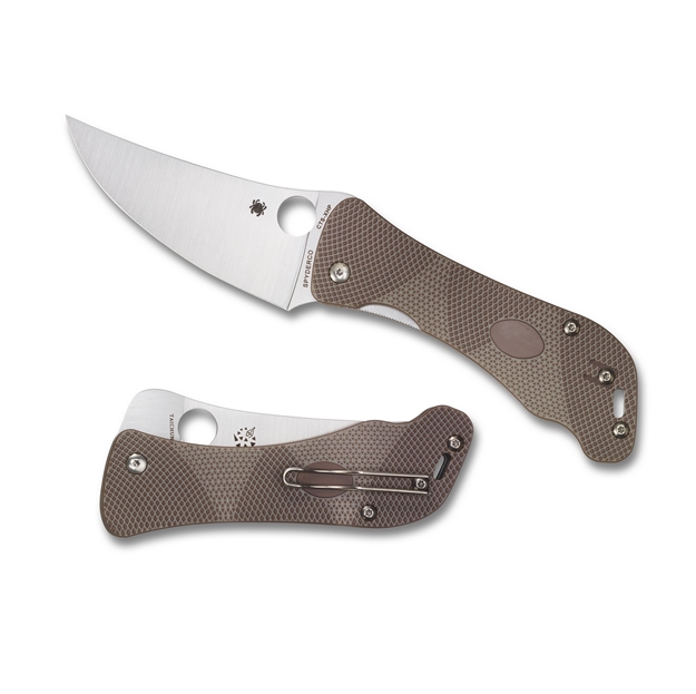 Picture of Spyderco Pacer Folder 4.0 IN Plain Tan Textured G-10 Handle