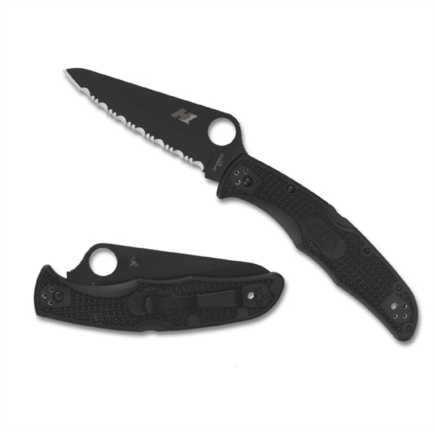 Picture of Spyderco Pacific Salt 2 Folder 3.78In Black Serr Frn Handle