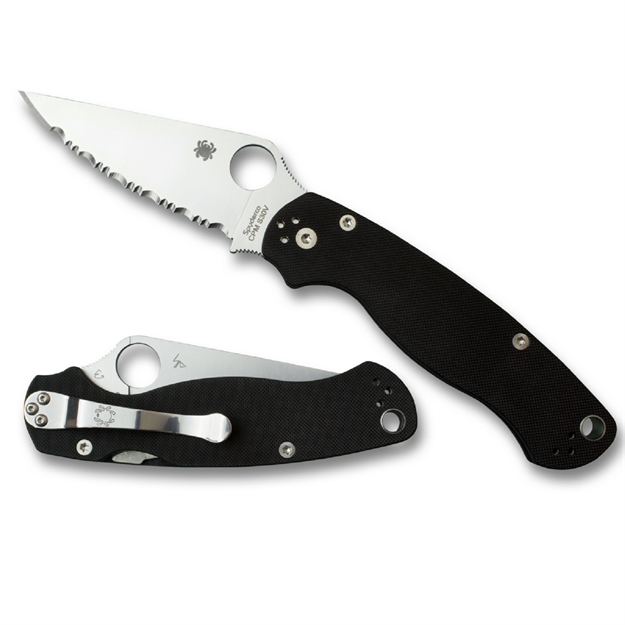 Picture of Spyderco Para 2 Folder 3.44 IN Serrated Black G-10 Handle LH