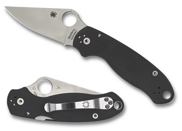 Picture of  Spyderco C223gp Para 3  2.95" Folding Clip Point Plain Satin Cpm S45vn SS Blade/ Black G10 Handle Includes Pocket Clip 716104011155