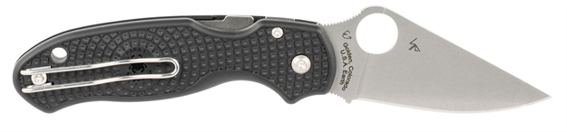 Picture of  Spyderco C223pbk Para 3 Lightweight 2.92" Folding Clip Point Plain Cts Bd1 SS Blade Frn Black Includes Pocket Clip 716104013135