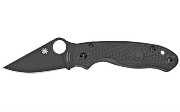 Picture of  Spyderco C223pbbk Para 3 Lightweight 2.92" Folding Plain Black Dlc Cts Bd1n SS Blade/Black Textured Frn Handle Includes Pocket Clip