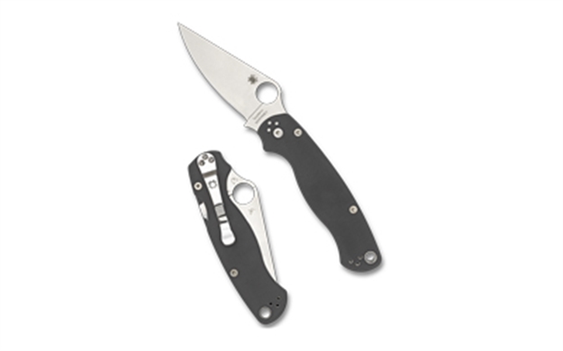 Picture of  Spyderco C81gpdgy2 Para Military 2  3.47" Folding Plain Satin Maxamet Steel Blade/Dark Gray Textured G10 Handle Includes Pocket Clip 716104012190