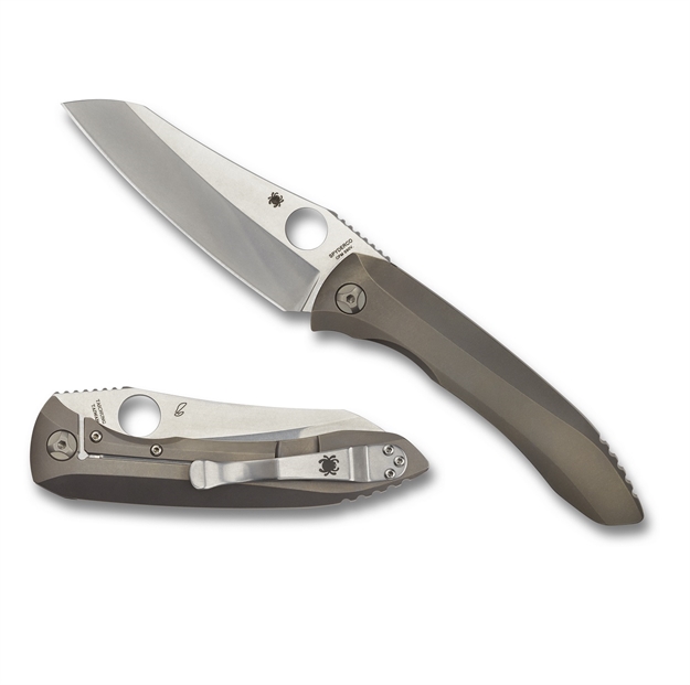 Picture of Spyderco Paysan Folder 3.88 IN Plain Titanium Handle