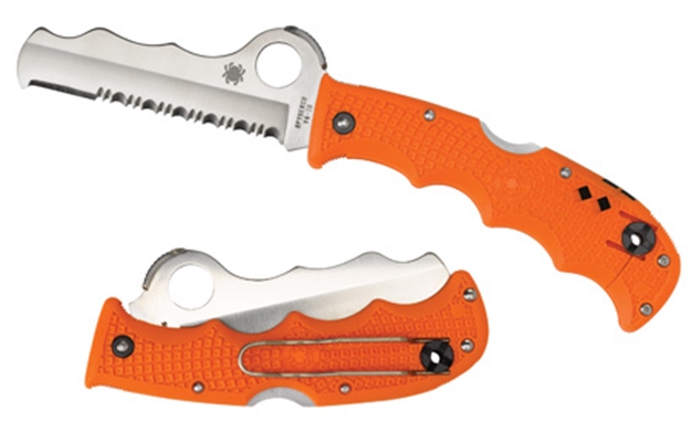 Picture of Spyderco Rescue Assist 3.69 IN Comboedge Orange Frn Handle