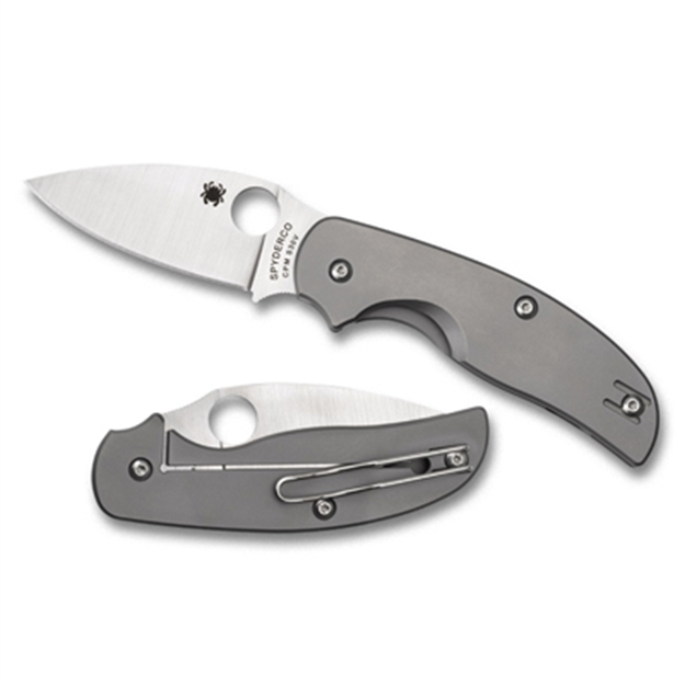 Picture of Spyderco Sage Folder 3.0 IN Plain Titanium Handle