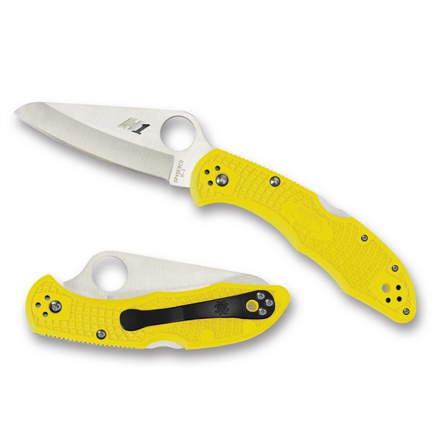 Picture of Spyderco Salt 2 Folder 3.0 IN Plain Yellow Frn Handle