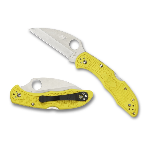 Picture of Spyderco Salt2 Folder 2.89 IN Wharncliffe Plain Yellow Frn