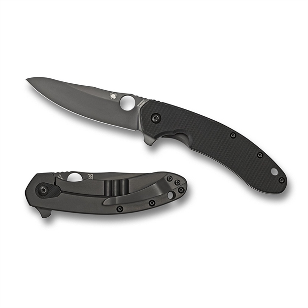 Picture of Spyderco Southard G-10 Black-Titanium Plain Edge Knife
