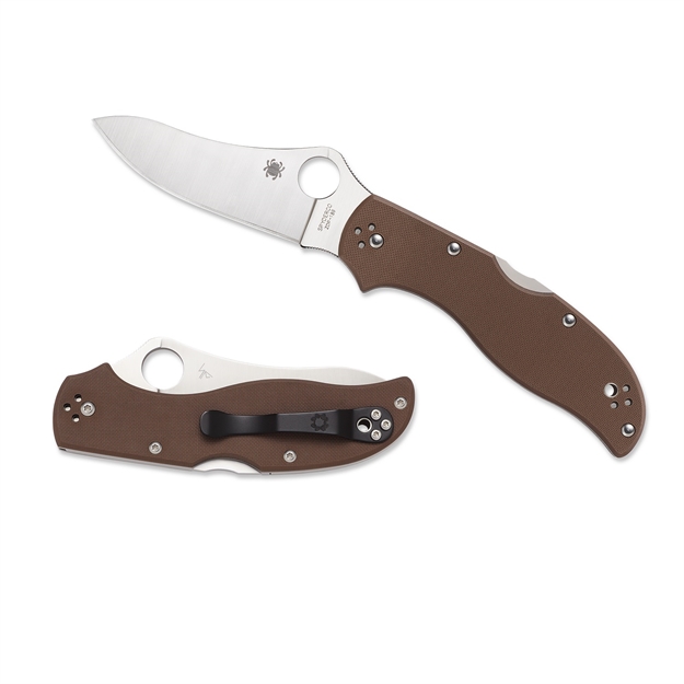 Picture of Spyderco Stretch 2 Folder 3.5 IN Plain Brown G-10 Handle