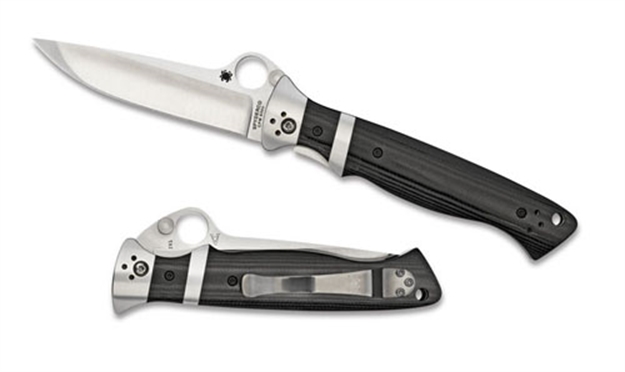 Picture of Spyderco Sub-Hilt Folder 3.75 IN Plain Black G-10 Handle