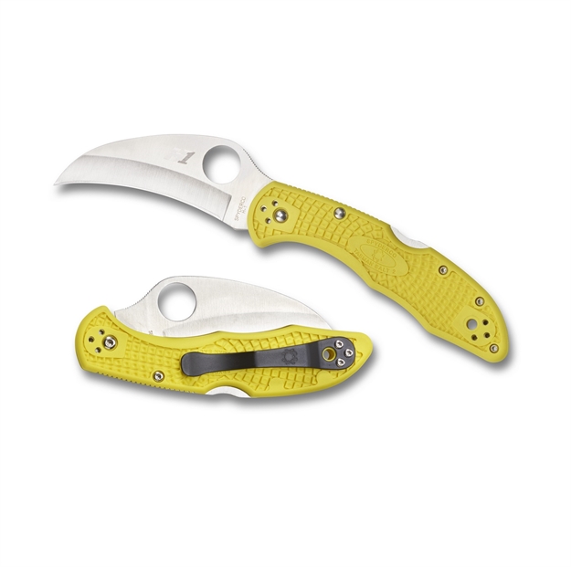 Picture of Spyderco Tasman Salt 2 Folder 2.8 IN Plain Yellow Frn Handle