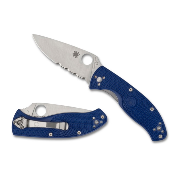 Picture of Spyderco Tenacious Lightweight Blue Cpm S35vn Combinationedge