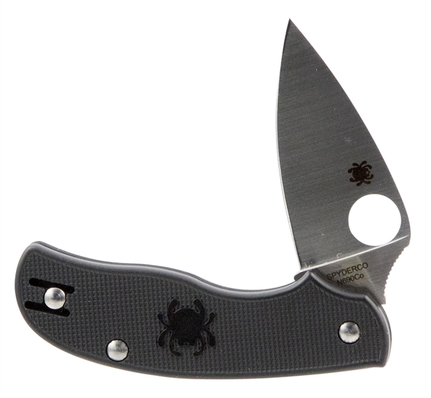 Picture of  Spyderco C127pbk Urban Lightweight 2.61" Folding Drop Point Plain N690co SS Blade Black Frn Handle Includes Pocket Clip