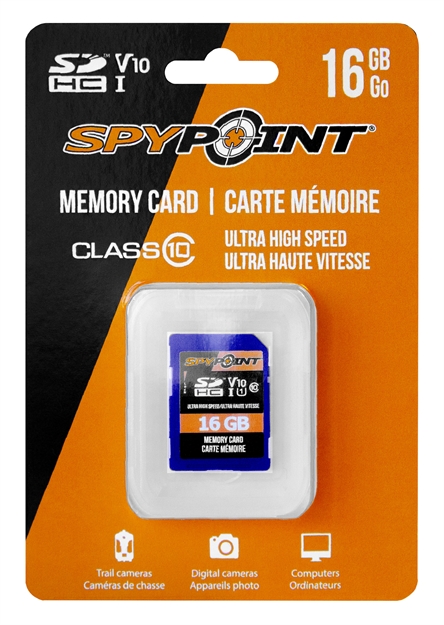 Picture of Spypoint 16Gb SD Cards Slot Ultra High Speed Class 10 SD16GB