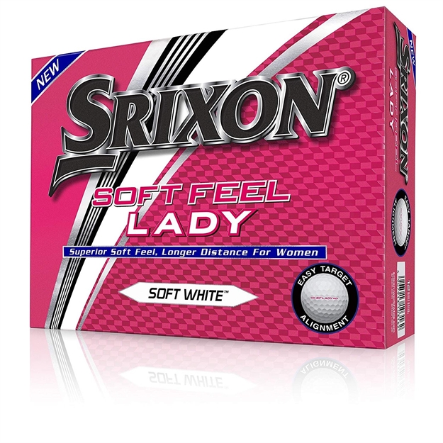 Picture of Srixon 2019 Soft Feel Golf Lady Ball-White-Dozen