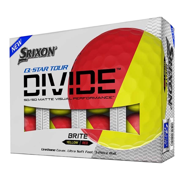 Picture of Srixon Q-Star Tour Divide-Red Yellow-Dozen