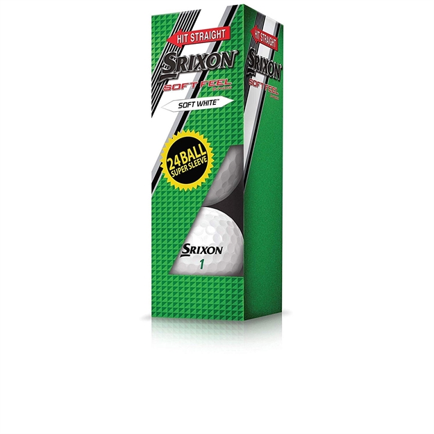 Picture of Srixon Soft Feel Supersleeve Golf Ball-White-24Pk