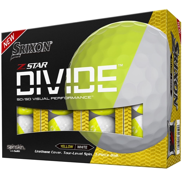 Picture of Srixon Z-Star Divide Golf Ball White-Yellow Dozen