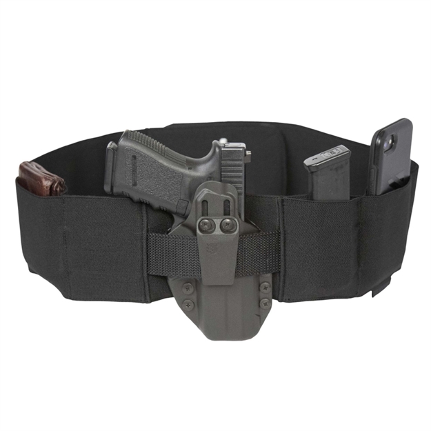 Picture of  Blackhawk 60Sb00bk Stache N.A.C.H.O. Belly Band X Small Black Elastic Handgun