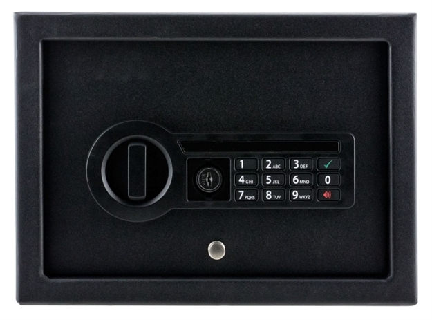 Picture of Stack-On Pds1800e Electronic Small Drawer Safe Pistol Safe Electronic Keypad 12" W X 8.75" D X 4.5" H Steel Black