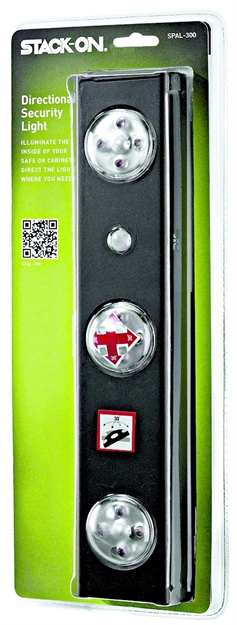 Picture of Stackon Safe Light Motion Sensitive 3-Light Directional Led Light Bat.Op