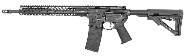 Picture of Stag Arms 15010122 Stag 15 Tactical 5.56X45mm Nato 16" 30+1 Black Adjustable Magpul Moe SL Stock Black Magpul Moe Grip Left Hand