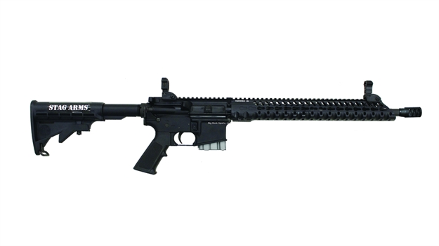 Picture of Stag Arms Model 3T Stag 15 Semi Auto Rifle 5.56 Nato 16" Bbl NJ Legal Sights Diamond Head Free Float