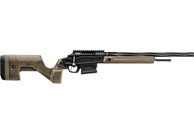 Picture of  Stag Arms Sabr01040001 Pursuit  308 Win 5+1 18" Threaded/Fluted Sporter, Black Barrel/Rec, Tan Oem Hybrid Hunter Stock, Triggertech Trigger, 20 Moa Scope Mount 840213905163