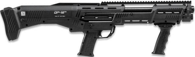 Picture of  Standard Mfg Dp12 Dp-12  12 Gauge Pump 3" 14+2 18.88" Black Double Barrel, Black Picatinny Rail Aluminum Receiver, Picatinny Handguard, Black Synthetic Stock