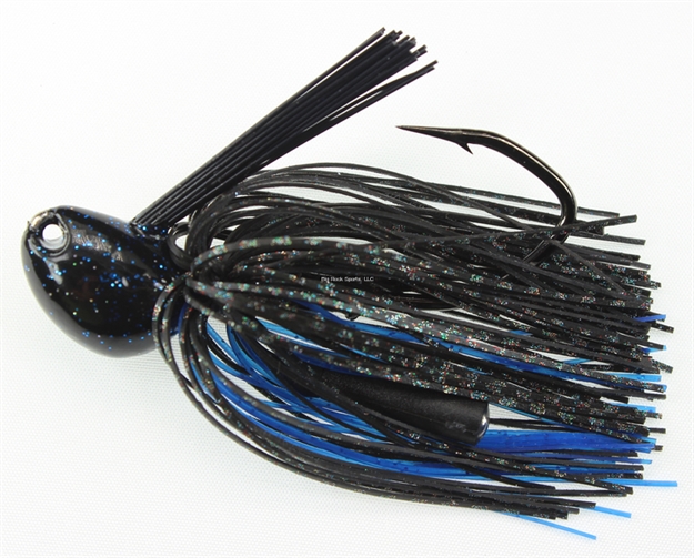 Picture of Stanley 1 1/4 Oz. Big Nasty Jig, Black Crappie, Hand Tied