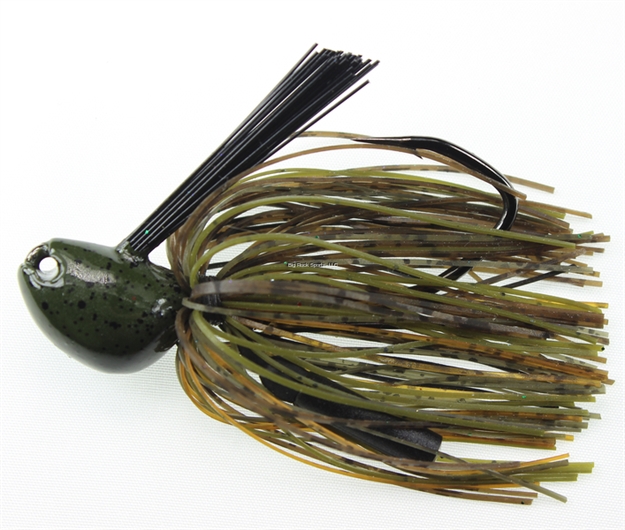 Picture of Stanley 1 1/4 Oz. Big Nasty Jig, Green Pumpkin Passion, Hand Tied