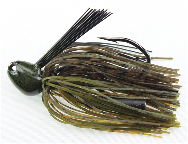 Picture of Stanley 1/2 Oz. Big Nasty Jig, Green Pumpkin Passion, Hand Tied