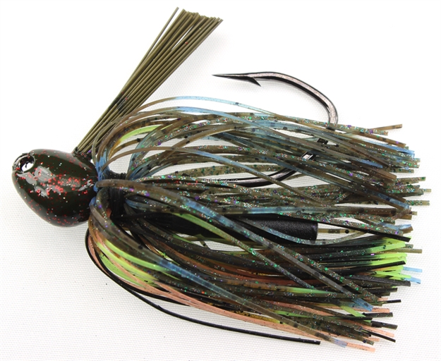 Picture of Stanley 1/2 Oz. Big Nasty Jig, Perfect Blue Gill, Hand Tied